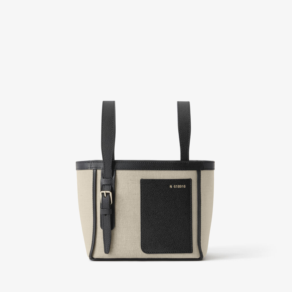 Soft Canvas Bucket Micro Bag -  - Tessuto Canvas/VS - Valextra - 1