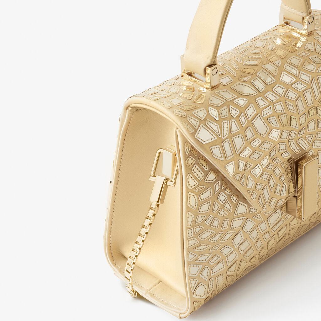Iside Mosaic Crossbody Micro Bag -  - Raso Ricamo Specchi - Valextra - 3