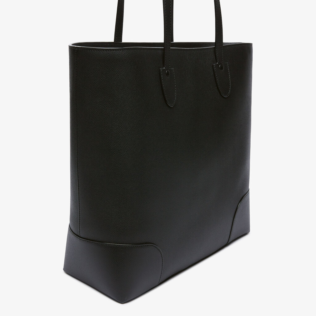 Babila Tote Medium Bag - Black - Vitello Millepunte Soft - Valextra - 2