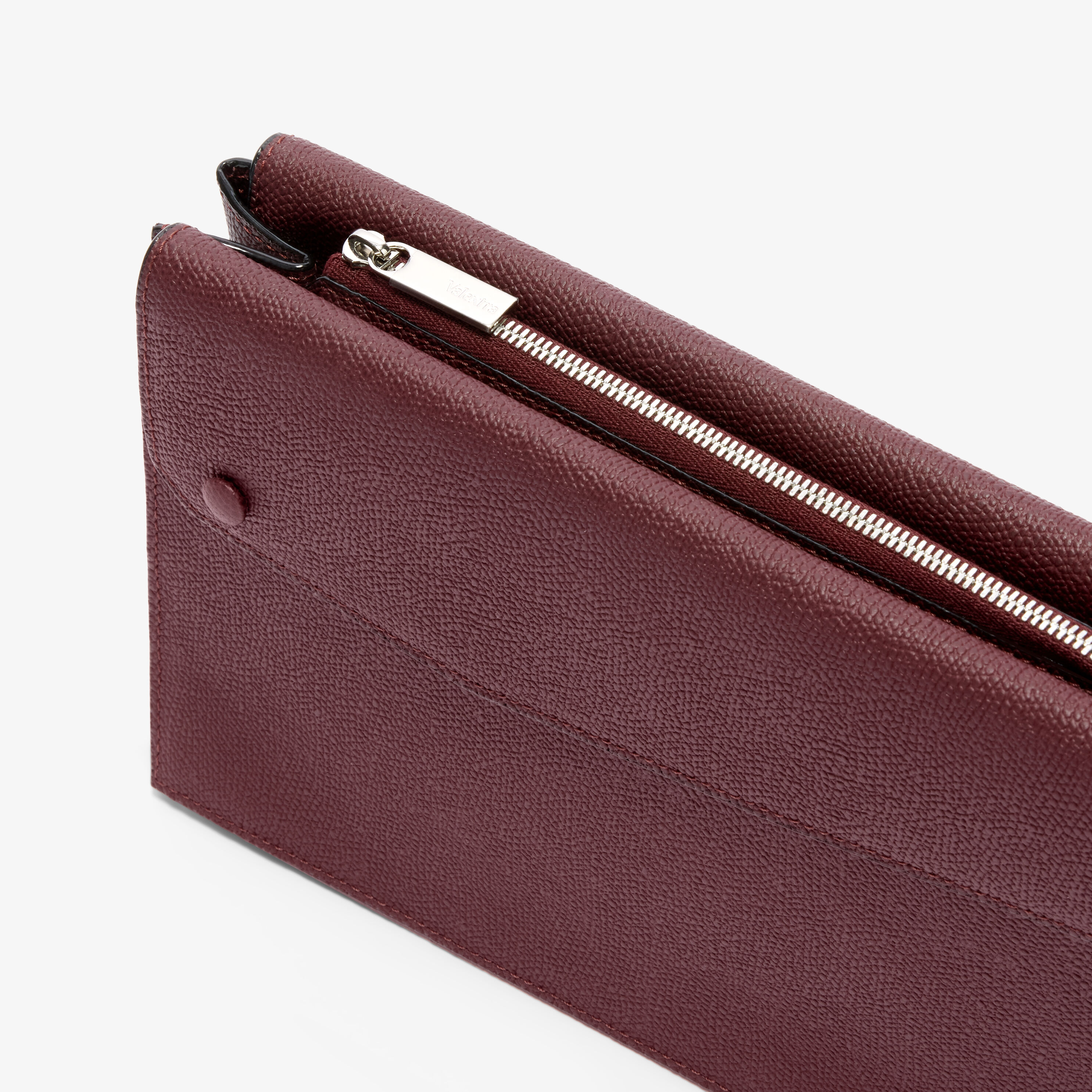 Men's Red Luxury Leather Mini Crossbody Bag | Valextra Pocket