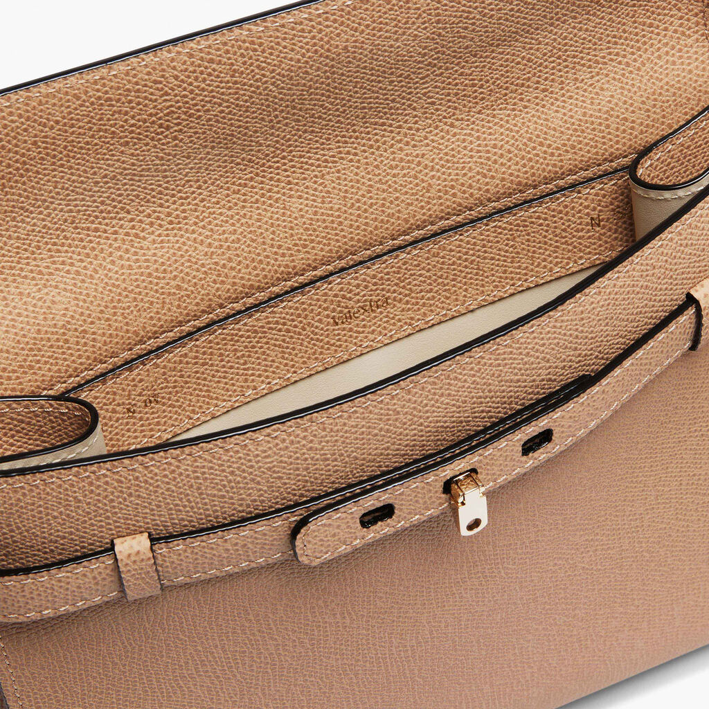 Brera B-Tracollina Crossbody bag - Cachemire Beige - Vitello VS - Valextra - 3