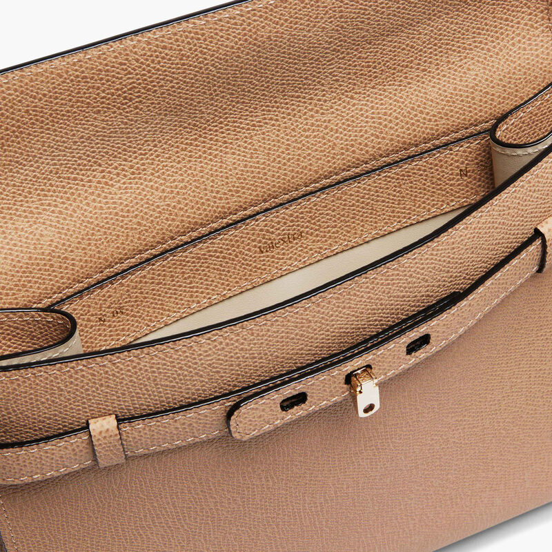 Brera B-Tracollina Crossbody bag - Cashmere Beige - Millepunte calf leather - Valextra - 3