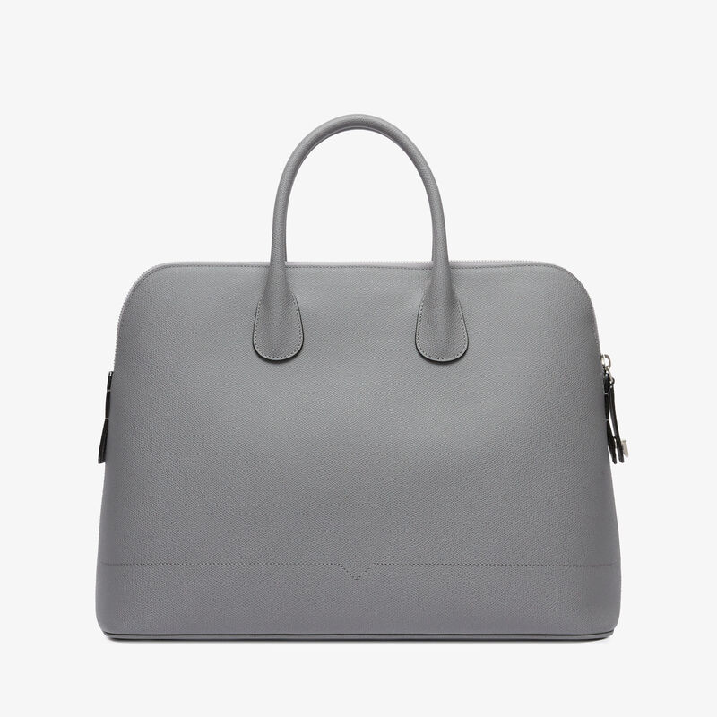 MyLogo Bowling Bag - Fog grey - Millepunte calf leather - Valextra - 5