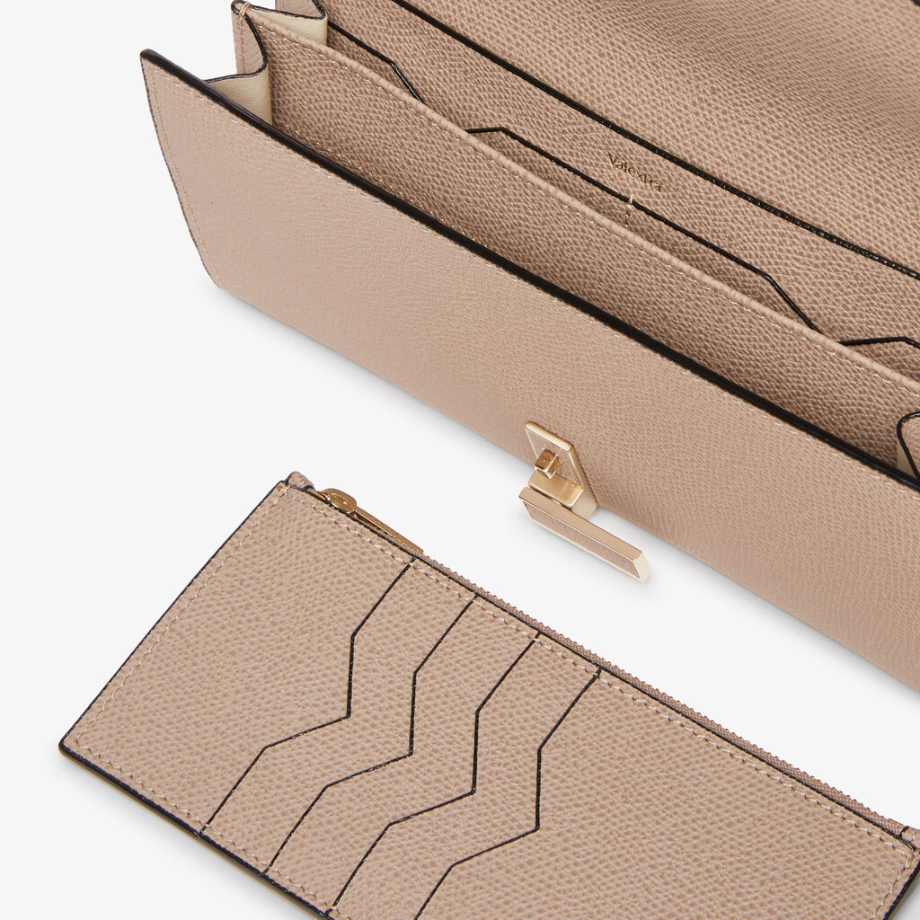 Iside continental purse with chain - - Vitello VS - Valextra - 3