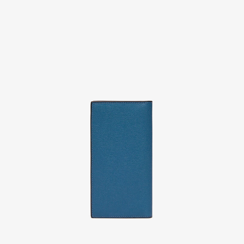 Vertical Wallet 12Cc - Cobalt Blue - Millepunte calf leather - Valextra - 3