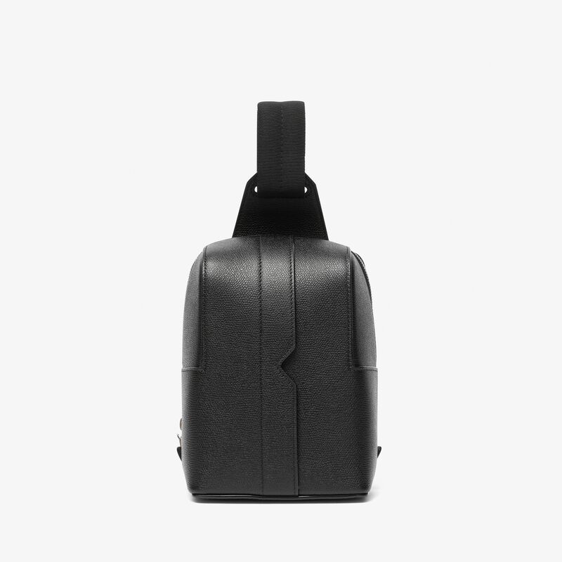 V-Line One Shoulder Mini Backpack - Black - Millepunte calf leather - Valextra - 1