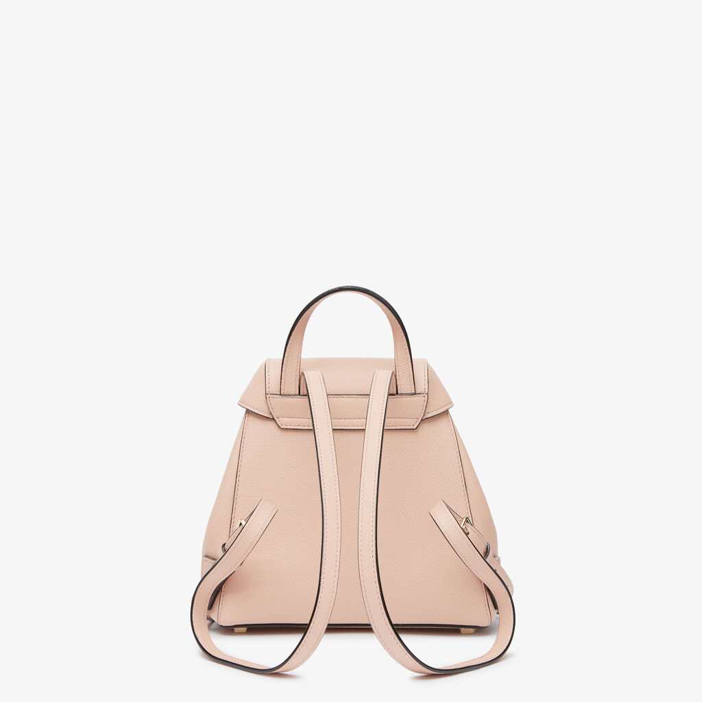 Iside Mini Backpack - Bonne Mine Pink - Vitello Millepunte Soft - Valextra - 5