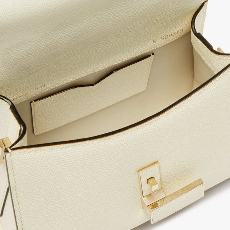 Iside crossbody micro bag - Pergamena White - Millepunte calf leather - Valextra - 3