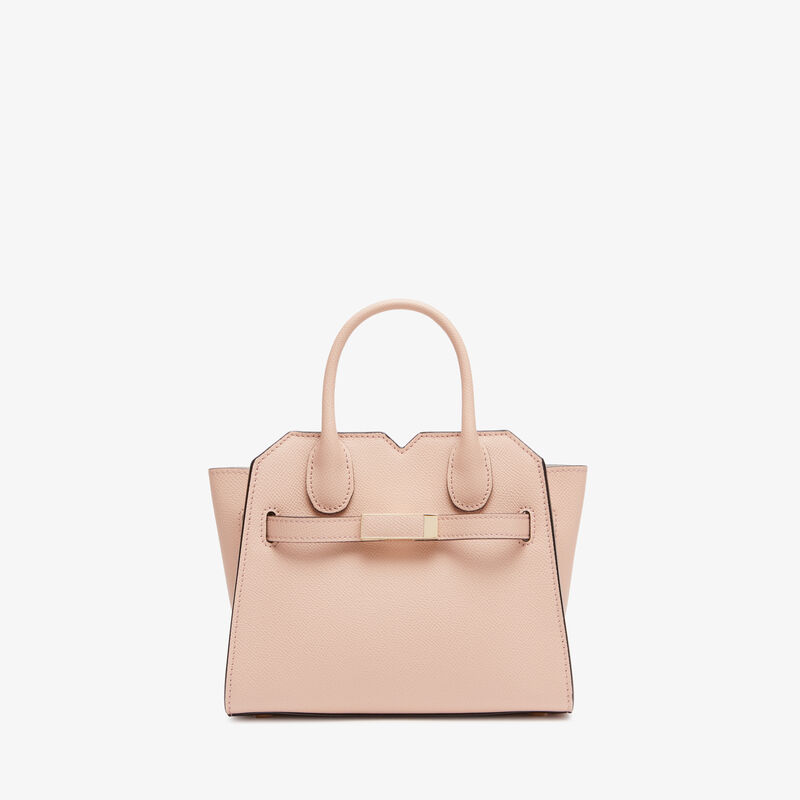 Milano Crossbody Micro Bag - Bonne Mine Pink - Millepunte Soft calf leather - Valextra - 1