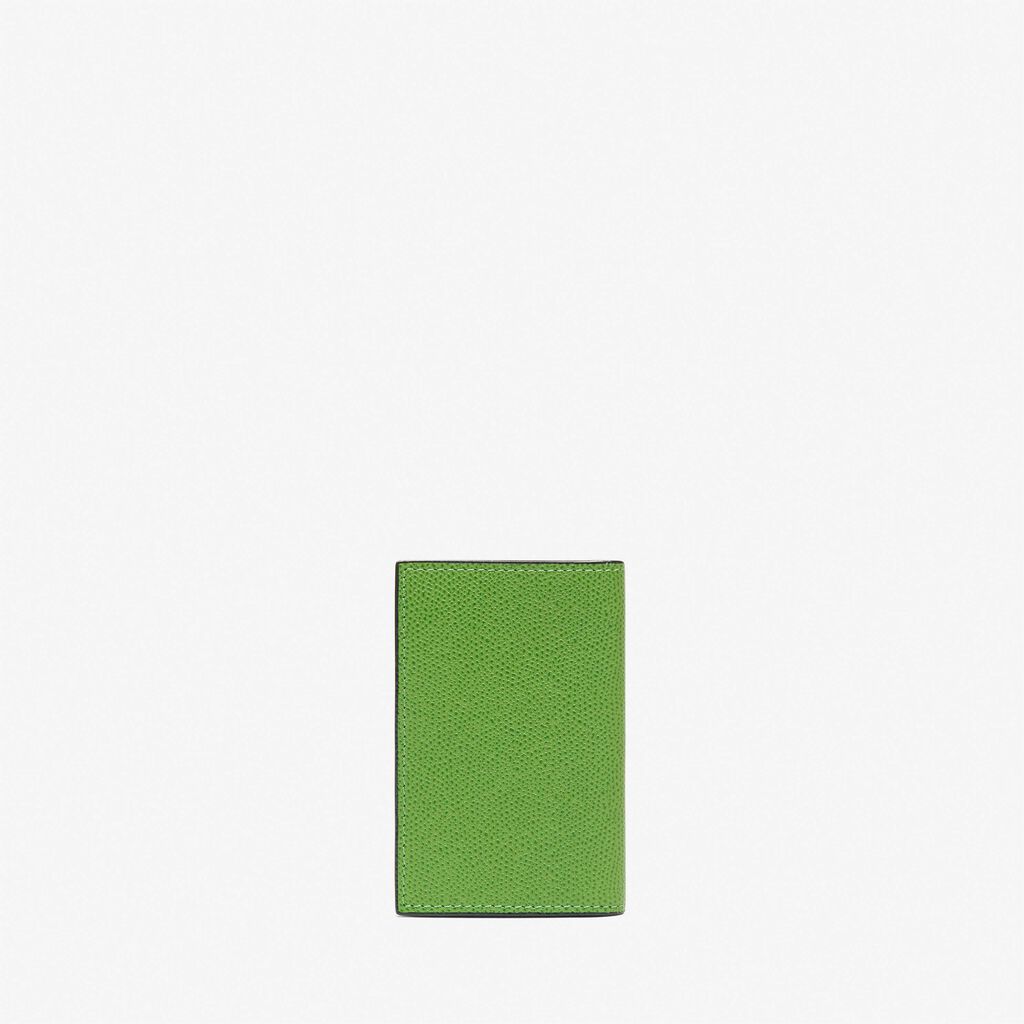 Card Case Onda - Grass Green - Vitello VS - Valextra - 4
