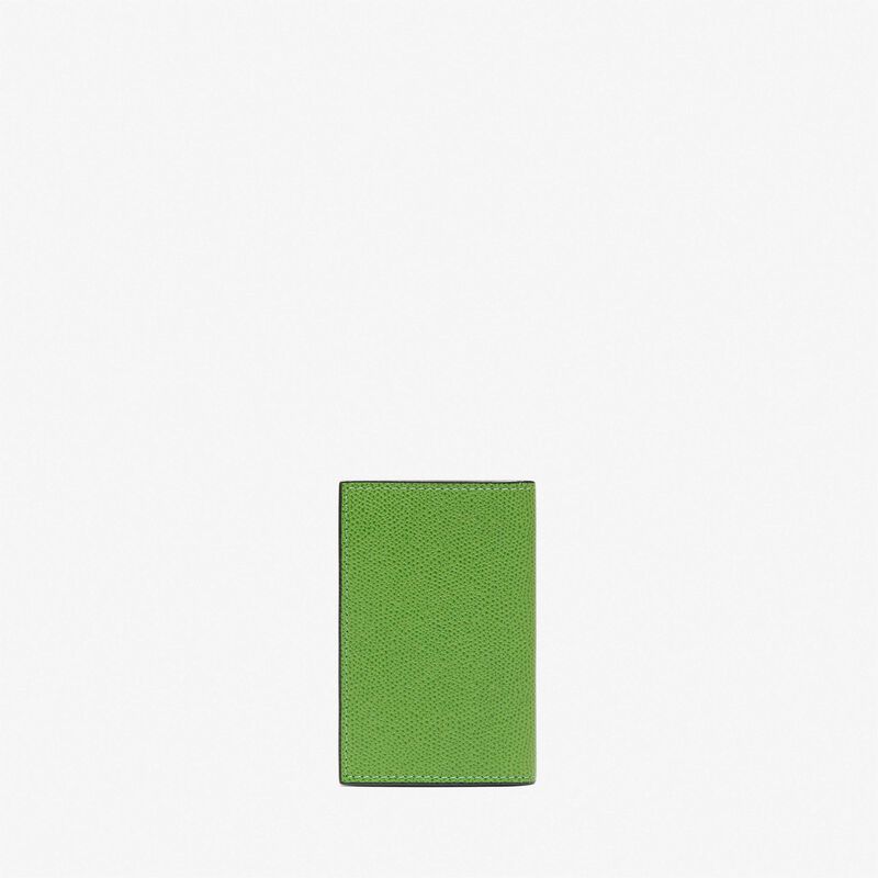 Card Case Onda - Grass Green - Millepunte calf leather - Valextra - 4