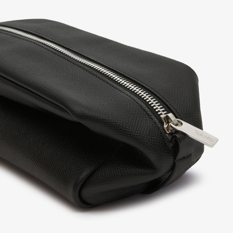 Origami Mini Pouch - Black - Millepunte Soft calf leather - Valextra - 4