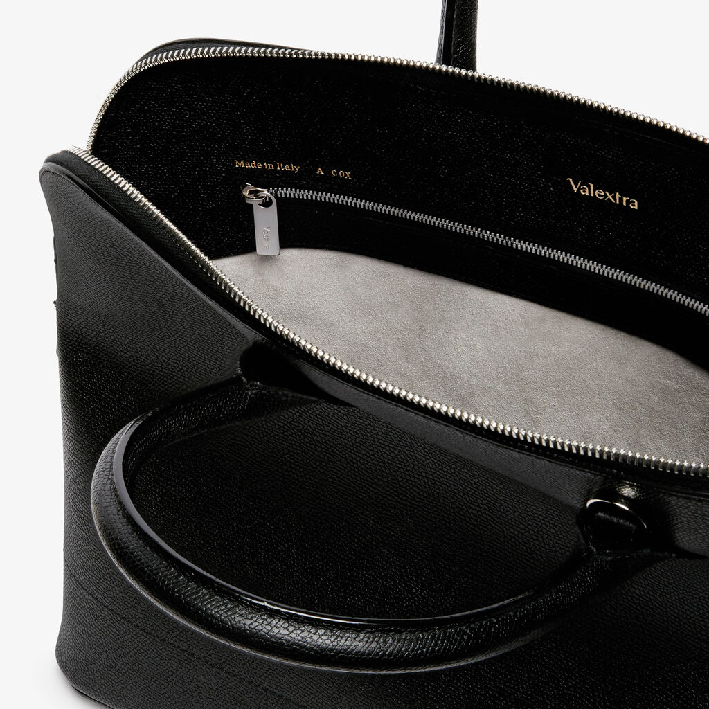 MyLogo Bowling Medium Bag - Black - Vitello VS - Valextra - 4