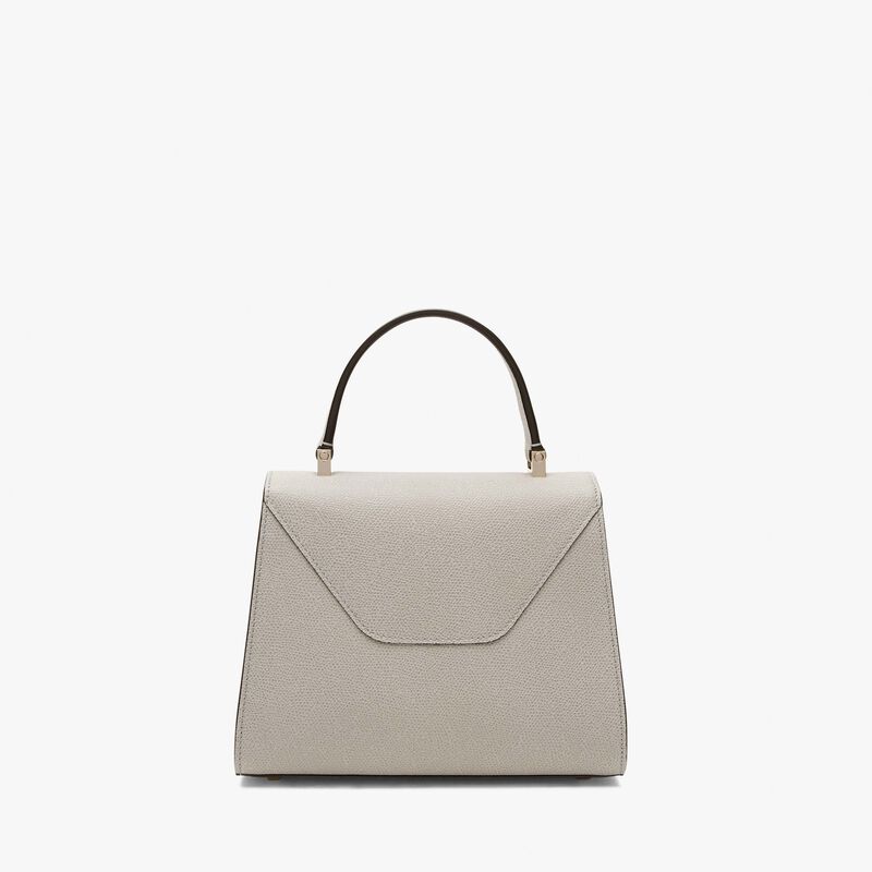 Iside Top handle mini bag - Ash Grey - Millepunte calf leather - Valextra - 6