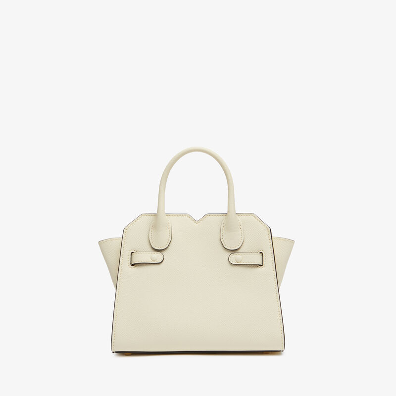 Milano Crossbody Micro Bag - Pergamena White - Millepunte Soft calf leather - Valextra - 8