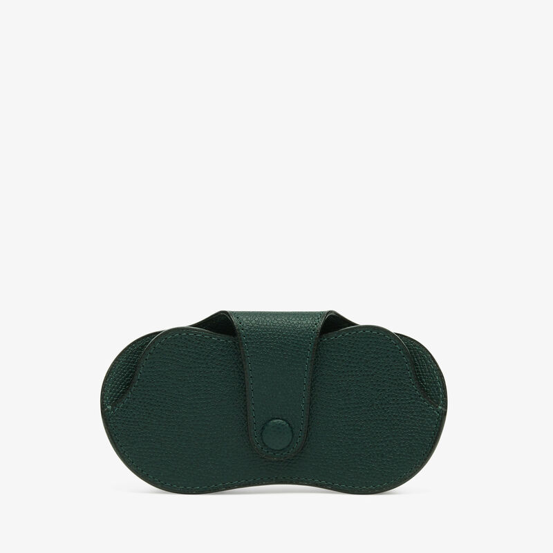 Glasses Case - Valextra Green - Millepunte calf leather - Valextra - 4