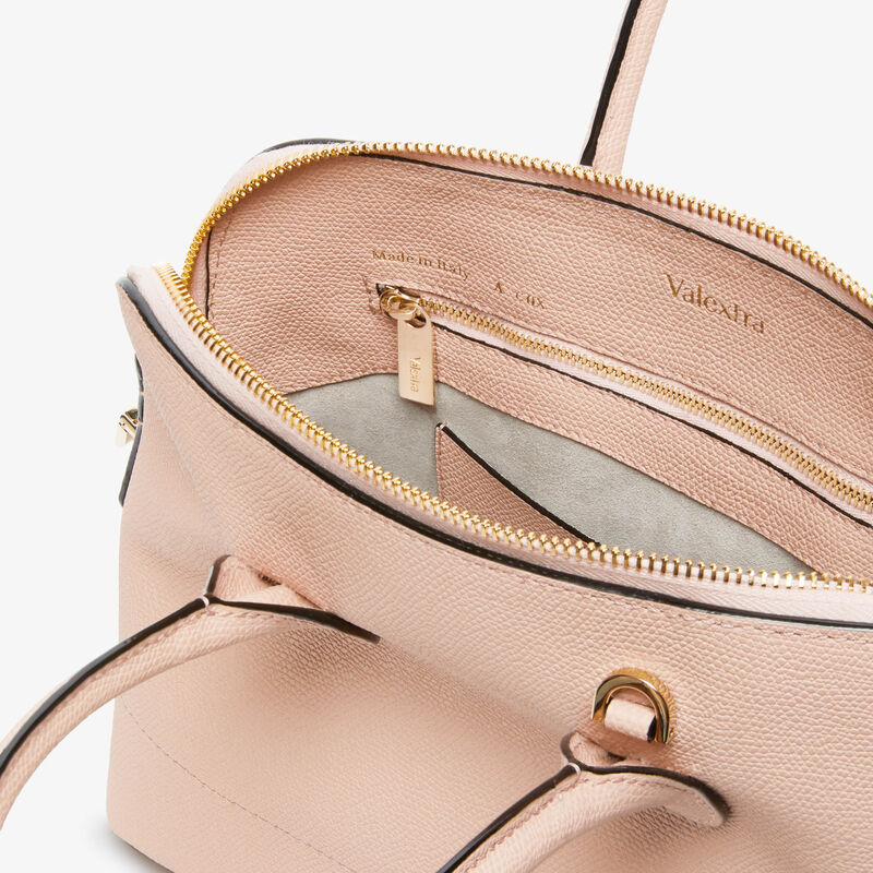 MyLogo Bowling Mini Bag - Bonne Mine Pink - Millepunte calf leather - Valextra - 4