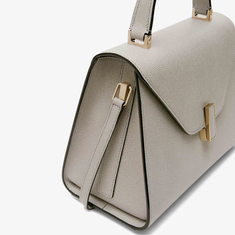 Iside Top handle medium bag - Ash Grey - Millepunte calf leather - Valextra - 5