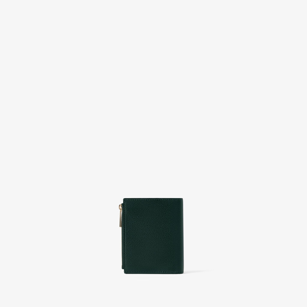 Purse with Coin Holder 6CC - Valextra Green - Vitello VS - Valextra - 3