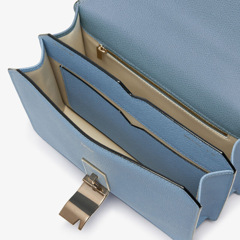 Nolo Crossbody medium bag - Shirt Blue - Vitello VS - Valextra - 4