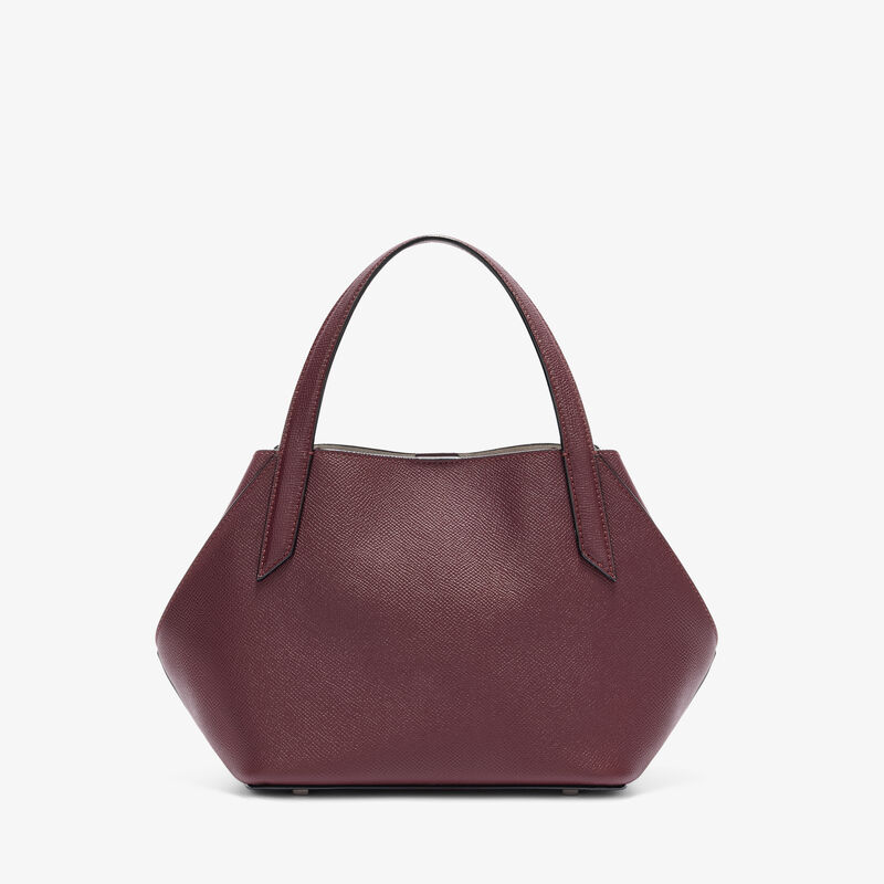 Gio Two Handles Bag - Claret Red - Millepunte Soft calf leather - Valextra - 1
