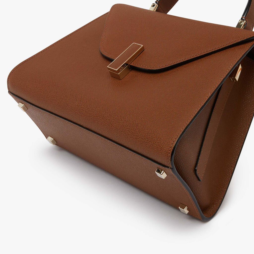 Iside Top Handle Medium Bag - Chocolate Brown - Vitello VS - Valextra - 5