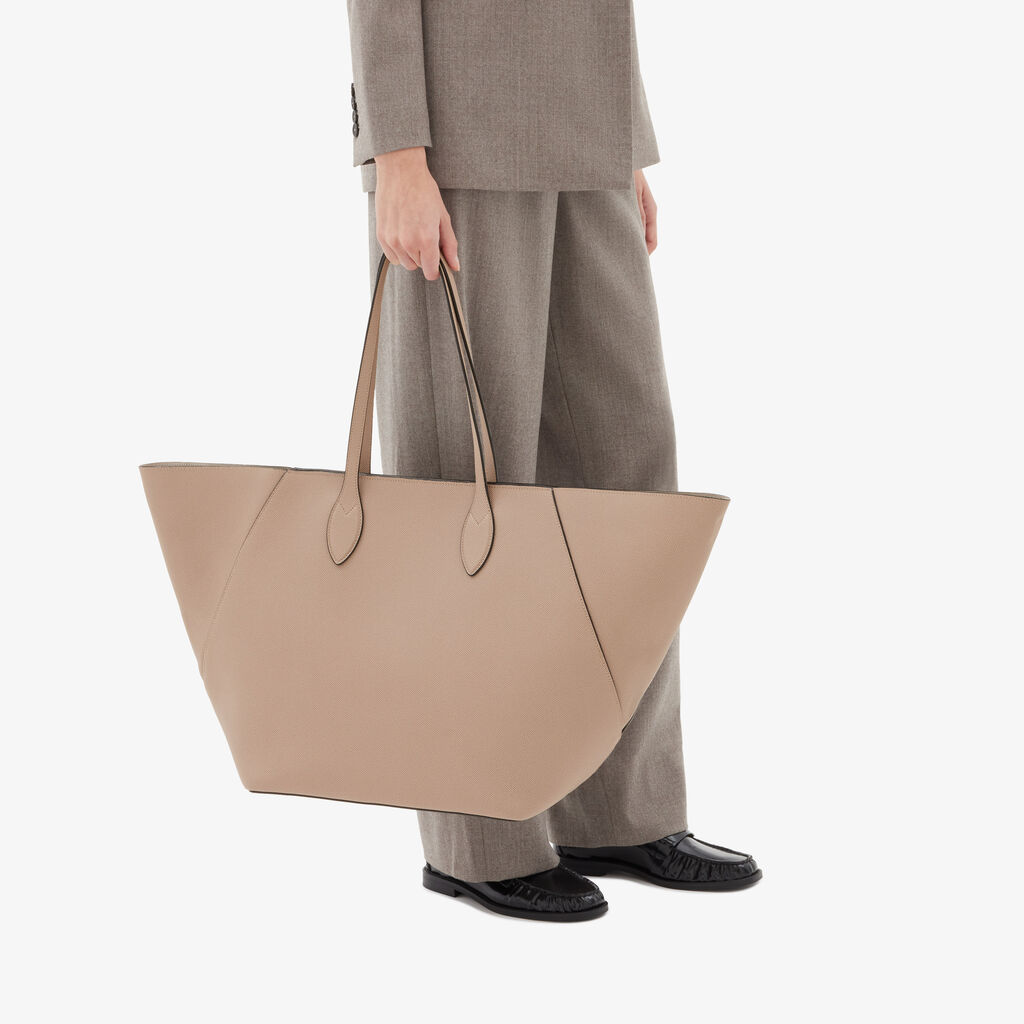 Vivi Shopping Large Bag -  - Vitello Millepunte Soft - Valextra - 4