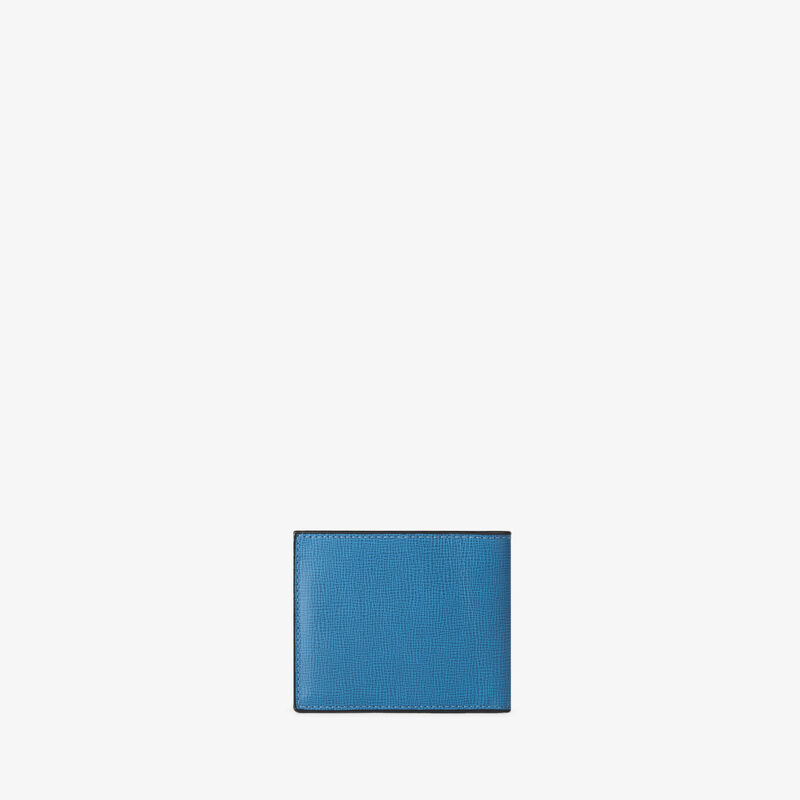 Bifold Wallet 6 Cc - Cobalt Blue - Pav&egrave; calf leather - Valextra - 3