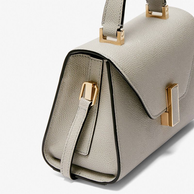 Iside crossbody micro bag - Ash Grey - Millepunte calf leather - Valextra - 5