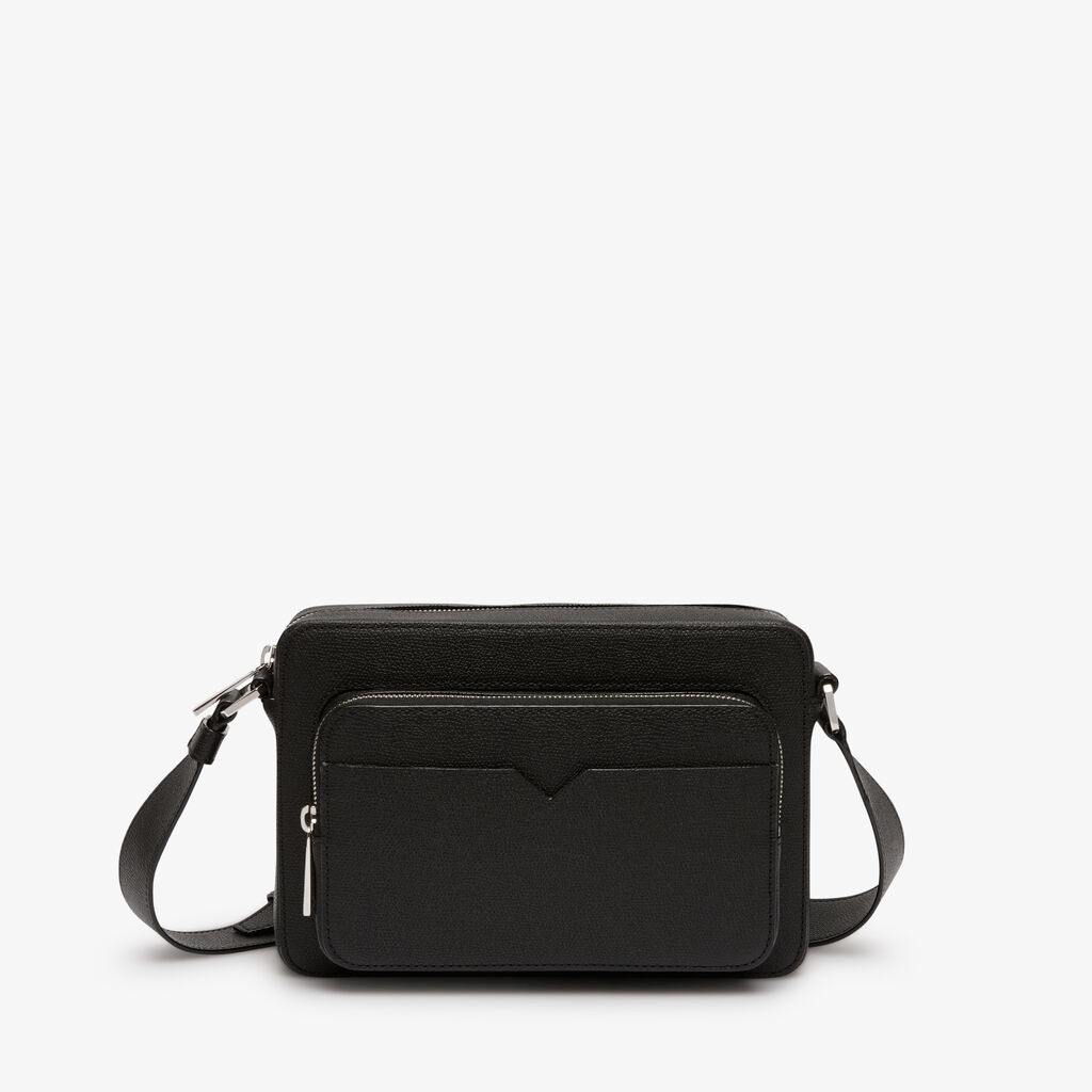 Borsa V-Line Reporter - Nero - Vitello VS - Valextra - 1