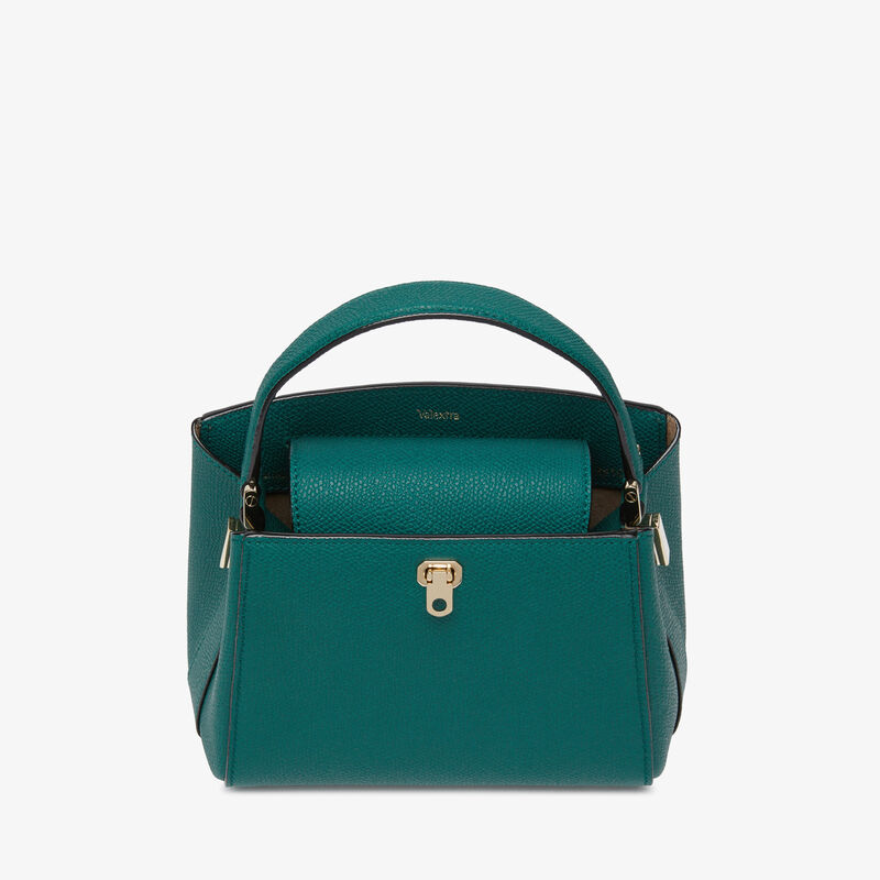 Brera Crossbody Micro Bag - Forest Green - Millepunte calf leather - Valextra - 6