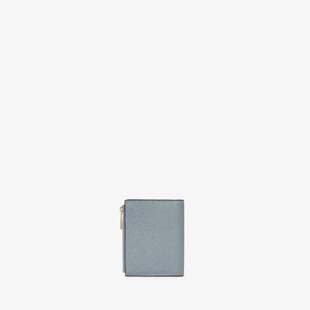 Purse with Coin Holder 6CC - Niagara Blue - Vitello VS - Valextra - 3