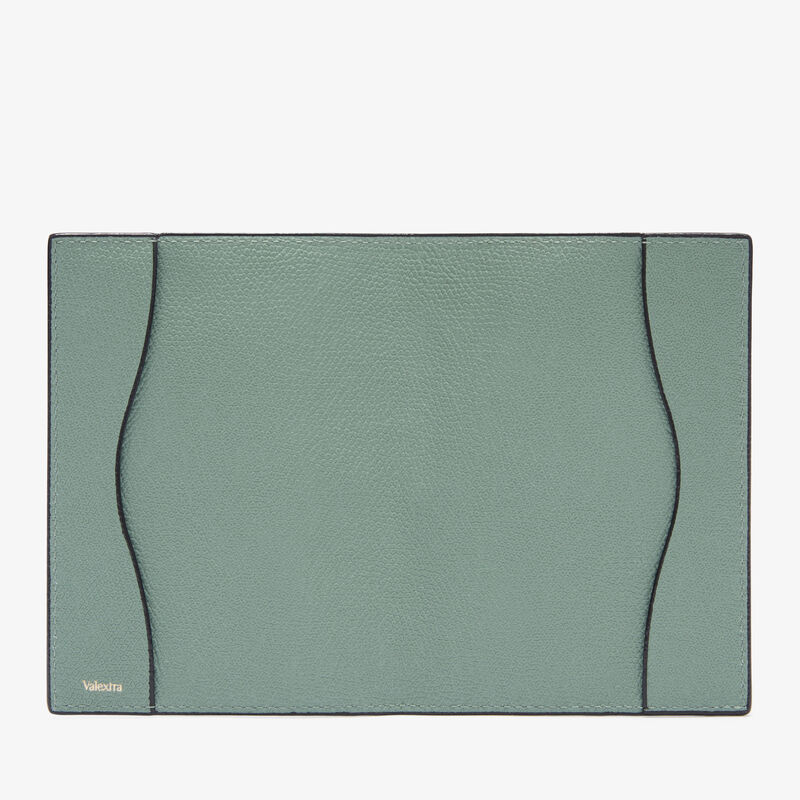 Porta Passaporto - Verde Eucalipto - Pelle di vitello Millepunte - Valextra - 5