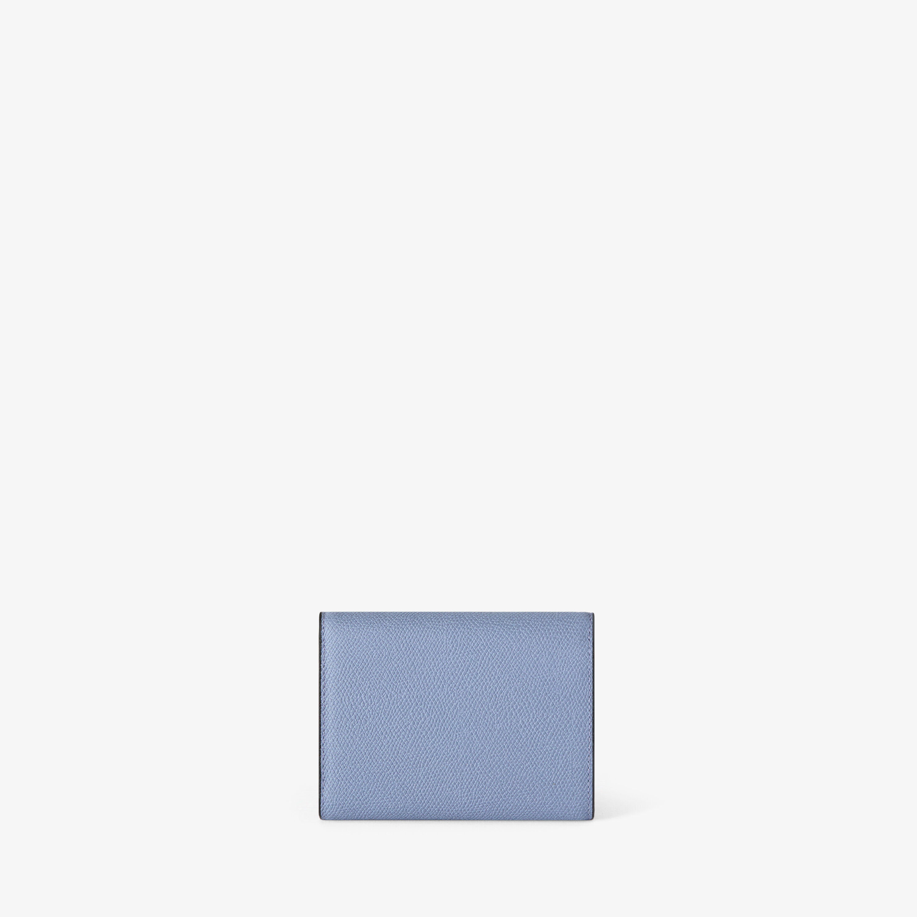 Light Blue Grained Leather Luxury Fold Wallet | Valextra Iside