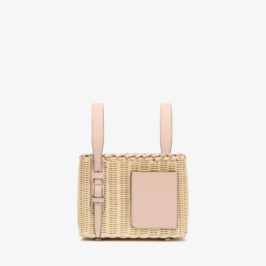 Soft Wicker Bucket Micro Bag -  - Midollino/Vitello VS - Valextra - 1