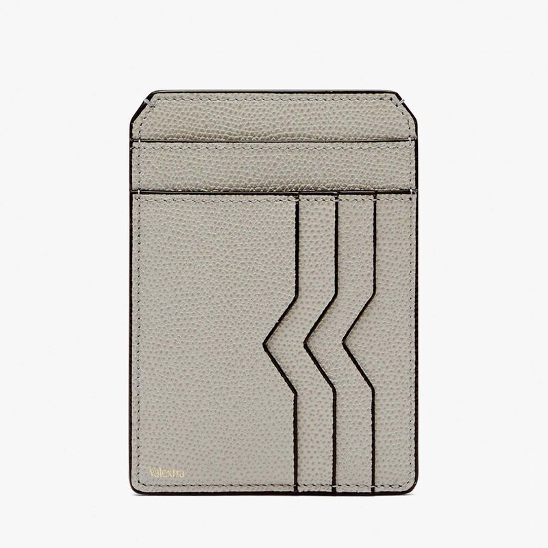 Card Case and Document Holder - Ash Grey - Millepunte calf leather - Valextra - 4