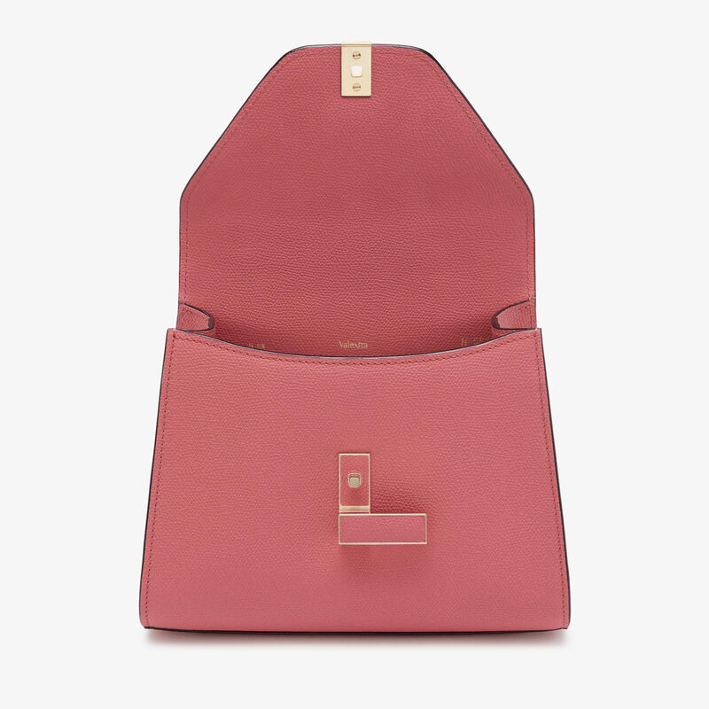 Iside Top Handle Mini Bag - Old Rose - Millepunte calf leather - Valextra - 7