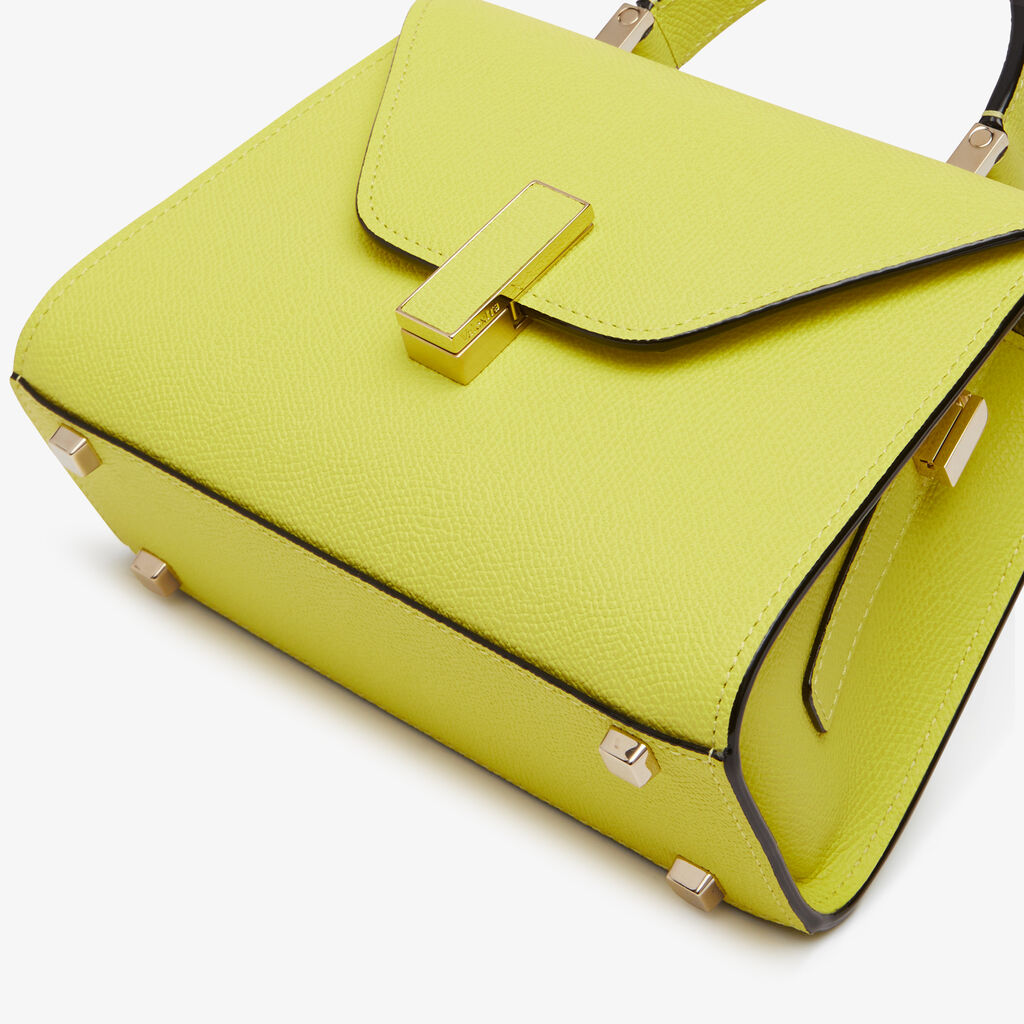 Iside Crossbody Micro Bag - Citrine Yellow - Vitello VS - Valextra - 4