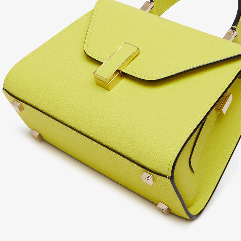 Iside Crossbody Micro Bag - Citrine Yellow - Millepunte calf leather - Valextra - 4