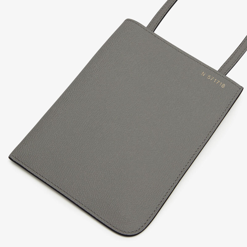 Crossbody Soft - Cement Grey - Millepunte calf leather - Valextra - 2