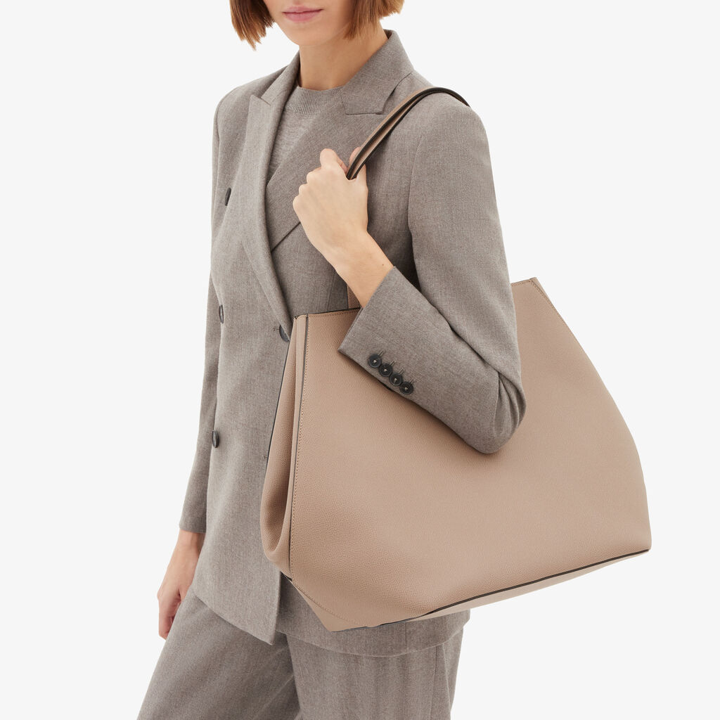 Vivi Shopping Large Bag -  - Vitello Millepunte Soft - Valextra - 3