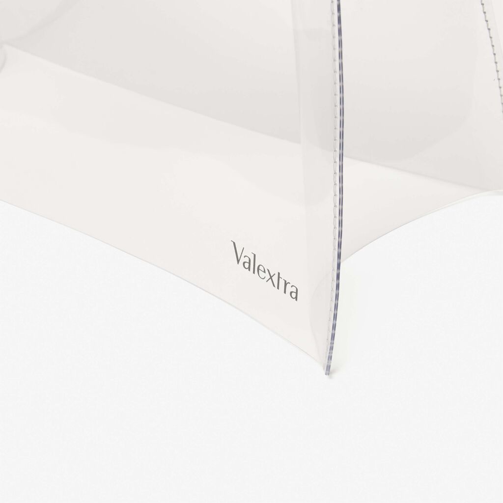 Raincoat Iside mini - Sheer - Ecoline Sheer con stampa logo laterale - Valextra - 4