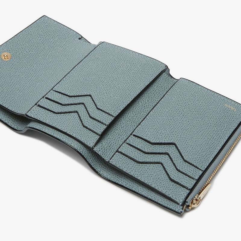 Pocket Purse 6CC - Smokey Blue - Millepunte calf leather - Valextra - 2