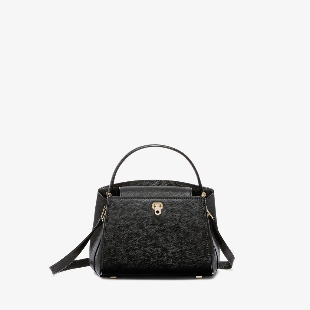 Brera crossbody micro bag - Black - Vitello VS - Valextra - 1