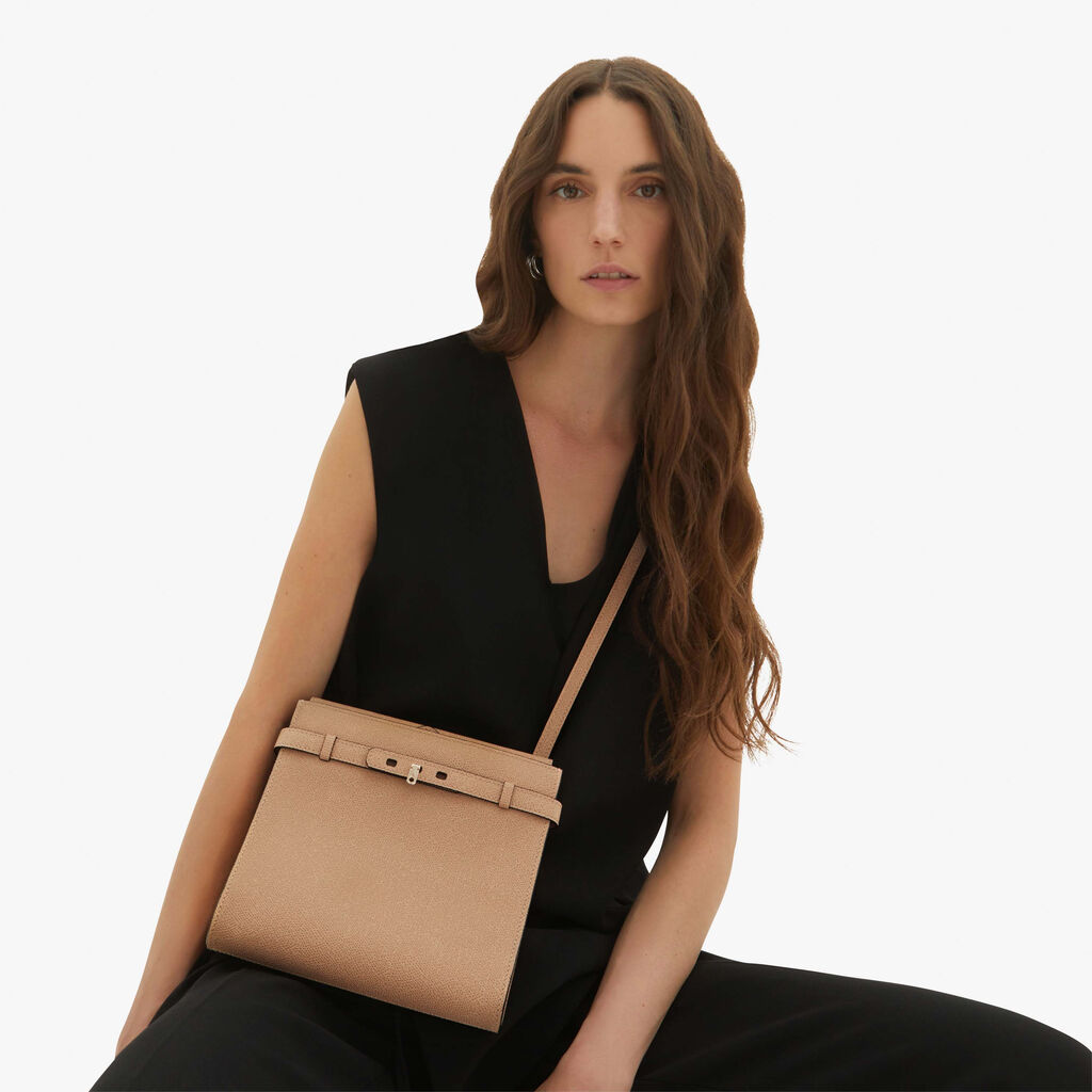 Borsa a tracolla Brera B-tracollina - Beige Cashmere - Vitello VS - Valextra - 2