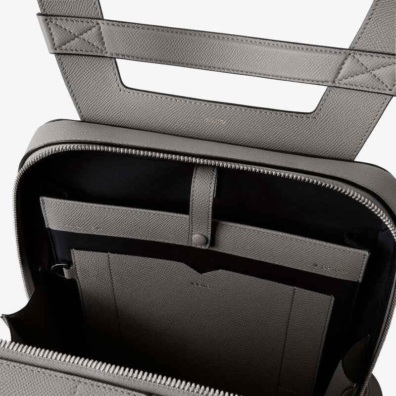 V-Line Backpack - Cement Grey - Millepunte Soft calf leather - Valextra - 2