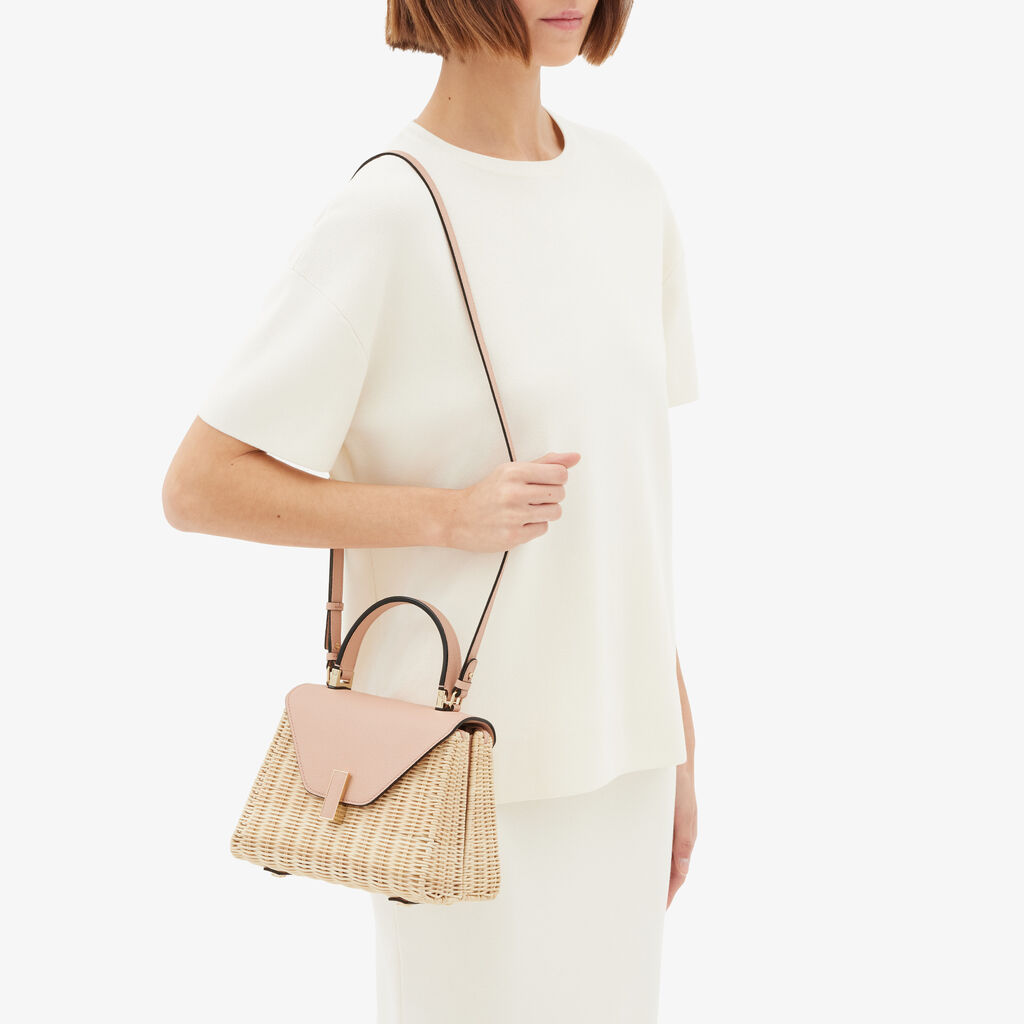 Iside Wicker Top Handle Mini Bag - - Midollino/Vitello VS - Valextra - 2