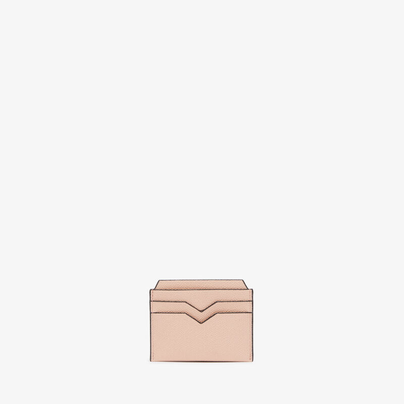 4CC Card Case - Bonne Mine Pink - Millepunte calf leather - Valextra - 1