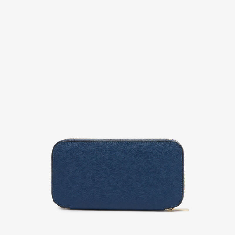 Zip Around 10 CC Wallet - Sapphire Blue - Millepunte calf leather - Valextra - 1