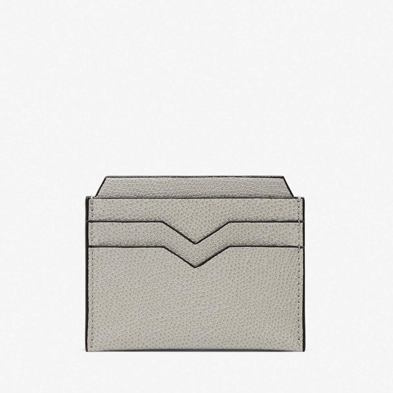 4CC Card Case - Ash Grey - Millepunte calf leather - Valextra - 5